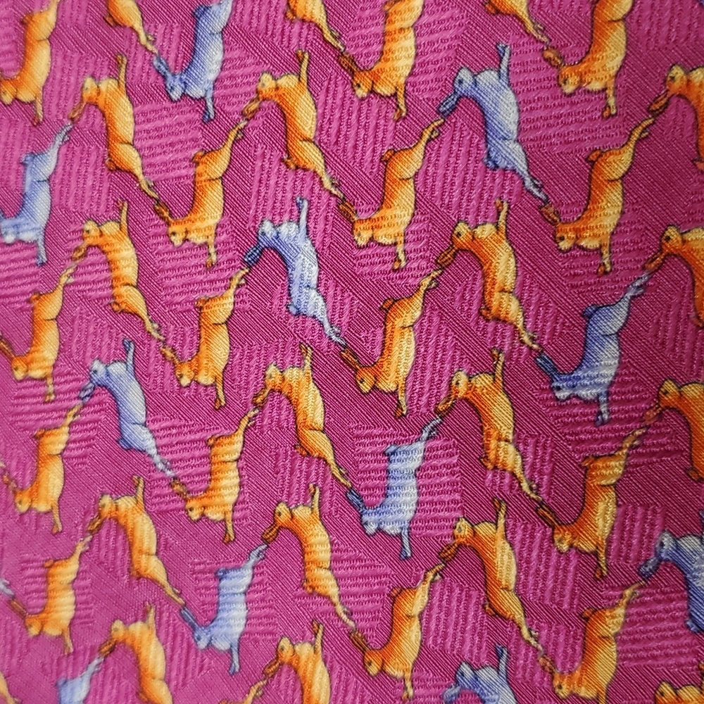 Talbots Whimsical Rabbits Mens Tie